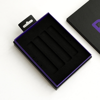Caja de embalaje vacía reciclable personalizada, caja de Embalaje Universal genérica de cartón negro para teléfono móvil