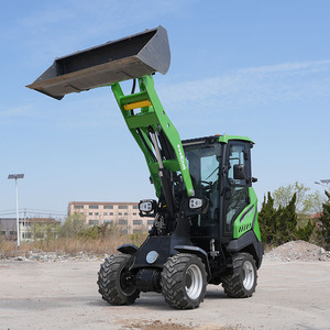 Mini-chargeuse sur pneus électrique EVERUN ERW1525E de 1,5 tonne, batterie LFP certifiée CE/EPA, chargeuse articulée pour la construction et l'agriculture - Product Image 2