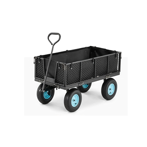 Carretilla de Jardín <span class=keywords><strong>Plegable</strong></span> con Lona, Capacidad de Carga 550 kg, Carro de Transporte Utilitario con Malla - Product Image 1