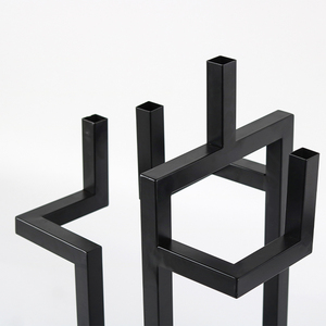 Luxe abstrait métal Art déco Design carré Tube bougeoir intérieur maison bureau décor anniversaire Table décoration <span class=keywords><strong>comptoir</strong></span> - Product Image 6