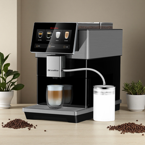 เครื่องชงกาแฟ Dr.Coffee H3 อัตโนมัติเต็มรูปแบบ พร้อมเครื่องทำฟองนม ทำความสะอาดตัวเองได้ เครื่องชงกาแฟขนาดเล็กสำหรับใช้ในบ้าน - Product Image 4