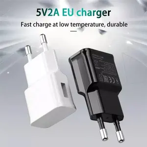 Wholesale15w Retail Package Travel Charger Power Adapter With USB Data Cable For Samsung S6 S8 S9 S10 Fast Charger UK US EU Plug