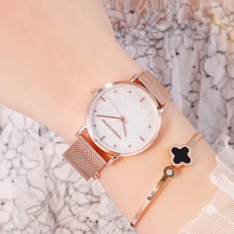Hannah Martin Factory Wholesale Price Customized Logo Luxury rose gold Plated Round Dial Quartz Wrist Watch For Women HM-MS36