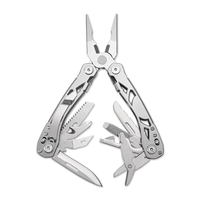 GHK Outil multifonctionnel d'extérieur 15-en-1 avec verrouillage de sécurité en acier, nouveau design, OEM personnalisable, pinces pliantes multifonctionnelles
