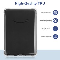 Étui souple transparent pour liseuse Kindle Paperwhite 12e génération 2024 7 pouces Fabriqué en Chine
