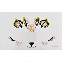 GMPC/Sedex/ISO/EUDR Factory Sparkling Face Gems Sticker for Kids Party Events Makeup Adhesive Face Jewels for Celebrations
