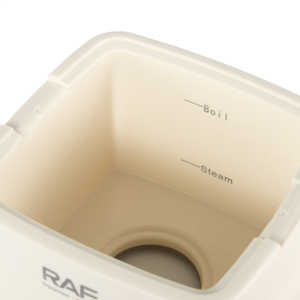 Mini hervidor de huevos de calentamiento rápido de 6 funciones multifuncional de RAF, capacidad para 4 huevos, vaporizador automático de huevos de grado alimenticio PP - Product Image 3