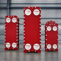 Échangeur de chaleur à plaques en acier inoxydable 316L pour système CVC 300m3h, refroidissement et chauffage, usage industriel