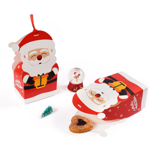 Christmas Candy Box Christmas Treat Gift Boxes Xmas Paper <b>Bags</b> with Ribbon Triangle <b>Sweet</b> Boxes for Christmas <b>Party</b> Supplies - Product Image 4