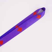 Logo kustom ramah lingkungan cetak kustom penggunaan sehari-hari Lanyard poliester/nilon/tahan air pemegang telepon dompet pergelangan tangan leher manik Guru