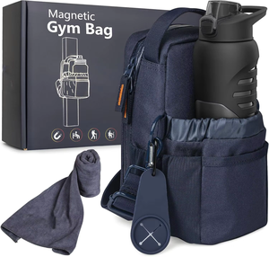 Bolsa de Gimnasio Magnética Resistente, Informal, para Deportes de Interior, con Correa para el Hombro, para Botella de Agua, Forro de Poliéster - Product Image 5