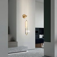Lampe murale LED suspendue moderne de luxe pour couloir long, design intérieur, éclairage de salon, villa, hôtel - Grande Vente