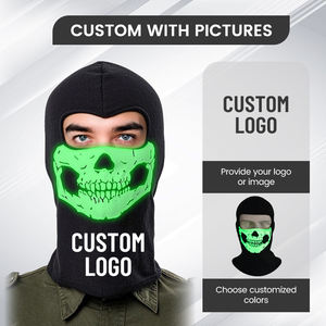 Nouveau style unisexe, <span class=keywords><strong>masque</strong></span> intégral à 1 ou 2 trous, <span class=keywords><strong>masque</strong></span> de personnage de cosplay, fête amusante, couvre-chef lumineux, cagoule, bonnet de <span class=keywords><strong>ski</strong></span> - Product Image 2