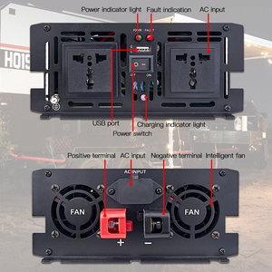 อินเวอร์เตอร์ Falownik แบบออฟกริด 12V 24V 48V เป็น 110V 220V 1000w 2000w 3000w 5000w AC คลื่นไซน์บริสุทธิ์ - Product Image 5