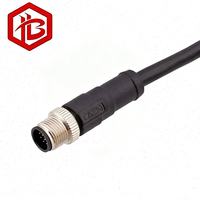 M12 Metallstecker IP68-zertifiziert Kupferkontakt 2A 8-Pin Canbus-Kabel Überzogener Steckverbinder für Solaranlagen FPC-Kabelverbindungen