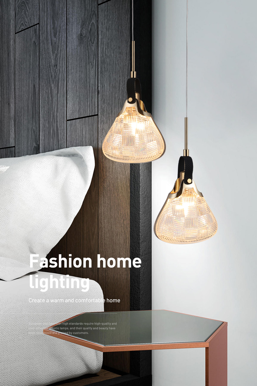 Nordic Metal Industry Bedside Ac100~240V Pendant Lamp Lighting Acrylic Ceiling Pendant Light