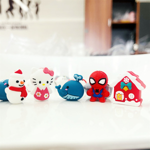 Perles focales en silicone 3D pour stylo, forme grenouille, lapin, oiseau, poule, vache, abeille, personnalisation possible - Product Image 1