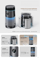 Purificateur d'air intelligent pour animaux de compagnie USMILEPET, purificateur d'air pour chats et chiens, système de retour d'air infini / système de flux d'air infini, contrôle par application WiFi