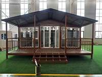 Maison conteneur pliable en acier extensible de 40 pieds, 3 chambres, préfabriquée avec panneaux sandwich
