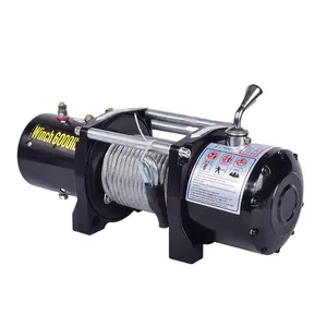 Factory Custom 2000lbs-20000lbs Off-Road Auto 4x4 Electric Winch wire rope 12V 24v Mini Winch for Sale