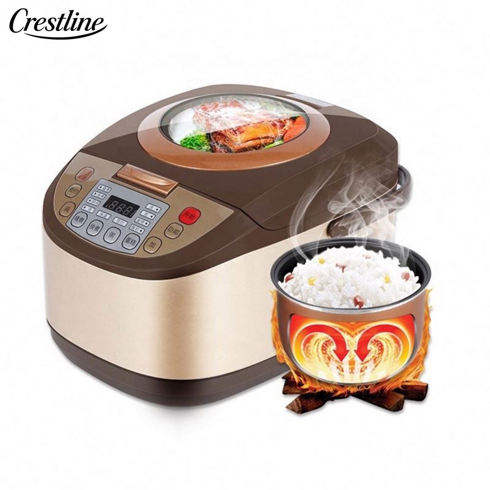 Smart 5L Electric Digital Rice Cooker Multi-Function Automatic Keep Warm Kitchen Appliance for Household Use