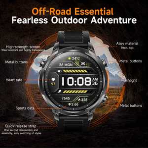 Montre connectée GPS MK100 2026, étanche IP68, écran TFT HD, boussole, suivi du sommeil, chronographe, suivi de la forme physique, unisexe - Product Image 4