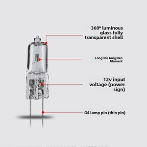 <span class=keywords><strong>PHILIPS</strong></span> G4 Ampoule LED ultra-lumineuse 20W à deux broches 12V, lampe en cristal, commande vocale intelligente, intensité variable, garantie 3 ans G9 - Product Image 2