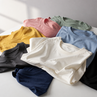 Camiseta Unisex de Algodón 260GSM, Estilo Casual para Hombre y Mujer, Cuello Redondo, Hombros Ligeramente Caídos, Personalizable con Logotipo, OEM, ODM