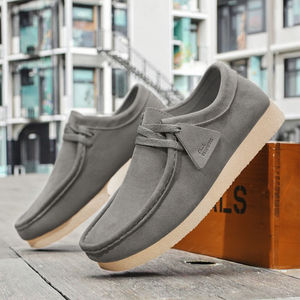 Espadrilles de course pour hommes style rétro britannique, légères, antidérapantes, à semelle épaisse, chaussures de travail respirantes en maille, tendance mode - Product Image 2