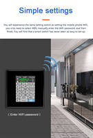 Interruptor Inteligente L8-HS Smart Life 10A de Vidrio, 3 Canales, LCD, WIFI Mesh, 5 en 1, Control Táctil, UE
