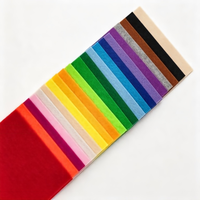 Rouleau de tissu non tissé écologique en viscose/polyester aiguilleté coloré, doux, 260 GSM, résistant à la déchirure, pour le textile