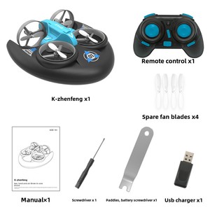 Nouveau Drone Mini-Hovercraft H101 2025, Capable de Rouler à 360°, Utilisation Intérieure/Extérieure, Modes Mer/Terre/Air, Voiture RC 4 Canaux avec Portée de 30m - Product Image 6
