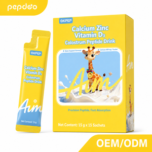 คอลลาเจนเปปไทด์สำหรับเด็ก เกรดอาหาร OEM ชนิดน้ำ บำ<span class=keywords><strong>รุ</strong></span><span class=keywords><strong>ง</strong></span><span class=keywords><strong>กระดูก</strong></span>และข้อ ธรรมชาติ ไขมันต่ำ น้ำตาลต่ำ 15 มล. - Product Image 1