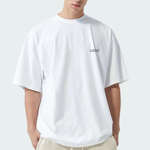 TKAN035 Camiseta de peso pesado personalizada 100% algodón Logotipo personalizado Estampado de talla grande Camiseta de gran tamaño para hombre Peso personalizado - Product Image 2