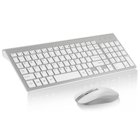 Hafif kullanışlı taşınabilir 104Key kablosuz Mini klavye iş gezileri tabletler hiçbir yorum klavye fare kombo Set