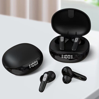 Écouteurs antibruit JS81 avec boîte de charge, écran LED, micro, mains libres, sans fil, Bluetooth, intra-auriculaires, pour la plupart des smartphones
