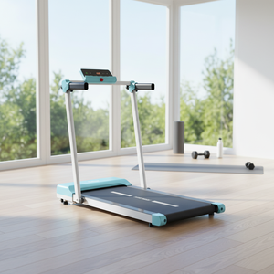 Cinta de correr aeróbica plegable eléctrica rosa para el hogar HSM, máquina para caminar interior ultrasilenciosa para niñas, hecha de material ABS duradero - Product Image 4