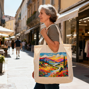 Borsa Shopper Promozionale in Tela di Cotone Organico Ecologica e Riutilizzabile con Logo Personalizzato e Stampa Completa - Product Image 4