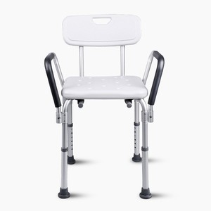 Tabouret de douche Rongfu en alliage d'aluminium 49x41x81 cm avec dossier antidérapant, équipement de sécurité pour la salle de bain - Product Image 5