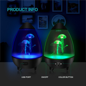 Hiện đại Aquarium Lava sứa đèn màu sắc thay đổi bầu không khí trẻ em cạnh giường ngủ nhỏ ánh sáng ban đêm trang trí sứa bảng đèn - Product Image 4