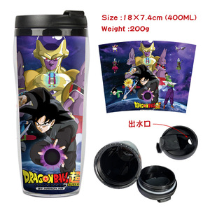 Bouteille d'eau japonaise <span class=keywords><strong>DBZ</strong></span> à double couche sensible à la chaleur, 30 modèles, personnages de dessins animés, tasse en plastique, cadeau pour enfants - Product Image 3