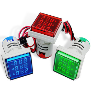 <span class=keywords><strong>Led</strong></span> kỹ thuật số vôn kế Ampe kế Hertz Hz mét <span class=keywords><strong>AC</strong></span> 50-500V 0-100a điện áp hiện tại Volt Amp Tester Detector tín hiệu ánh sáng chỉ số - Product Image 5