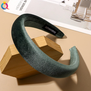 <span class=keywords><strong>Bandeau</strong></span> en velours pour femme avec anneau <span class=keywords><strong>éponge</strong></span> et <span class=keywords><strong>bandeau</strong></span> de <span class=keywords><strong>sport</strong></span> et de maquillage - Product Image 5