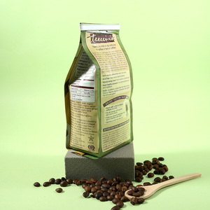 Tùy chỉnh in Nắp kéo hạt cà phê bao bì túi hộp đáy nhôm túi dây kéo bên túi có van - Product Image 2