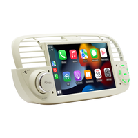Autoradio multimédia Linux 7 pouces avec écran IPS, Carplay sans fil, Android Auto, lecteur MP5 pour Fiat 500
