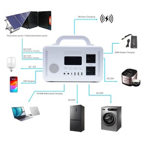 300W Portable Power Station <b>Solar</b> <b>Generator</b> With Battery 220v Port for Outdoor Use HX-400A <b>Solar</b> <b>Generator</b> HX-400A - Product Image 2