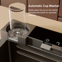 Luxe 304 acier inoxydable Piano clé moderne multifonction cascade intelligent numérique évier de cuisine Double bol Nano tasse laveuse