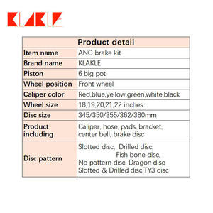 Étrier de frein de course modifié KLAKLE 18Z, étrier de frein à 6 pistons, <span class=keywords><strong>jante</strong></span> de 19 pouces pour <span class=keywords><strong>Audi</strong></span> A4 B8 - Product Image 6