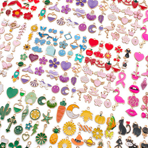 Colgante de Margarita de Metal chapado en oro DZ012, esmalte suave duro para hacer joyería DIY, pulseras, pendientes, collares, gran regalo - Product Image 3