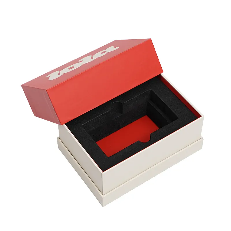 2mm 단단한 페이퍼보드 상단 뚜껑 상자 EVA 인서트 패킹 아이 크림 페이셜 클렌저 기능 매트 라미네이션 엠보싱 인쇄